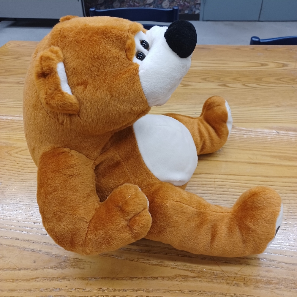 ✓CalPlush Bear Brown Chubby Teddy Bears sitting plush stuffed animals - Picture 3 of 14